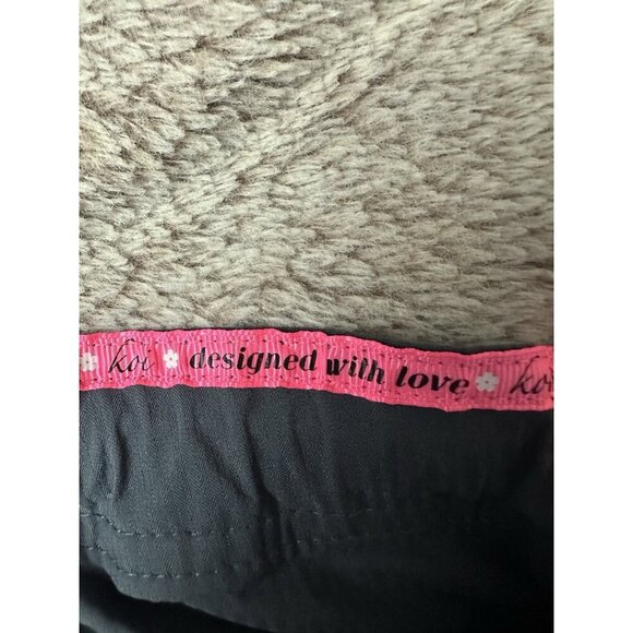 Koi Lite Scrub Pants Woman’s Peace Drawstring Charcoal Performance Stretch New - Picture 11 of 16